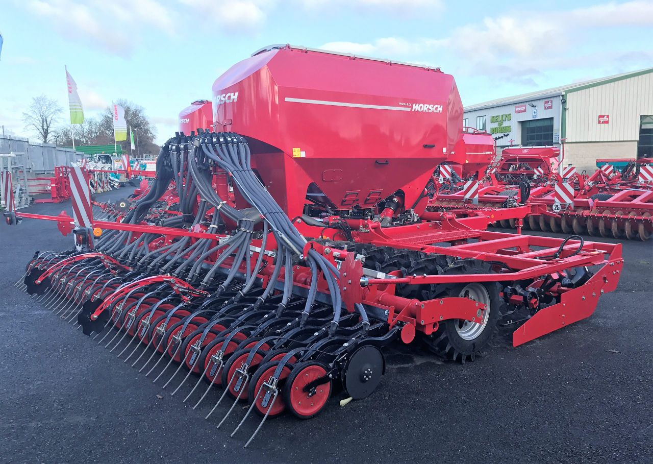 Why does Horsch hold '87%' of the trailed drill market?