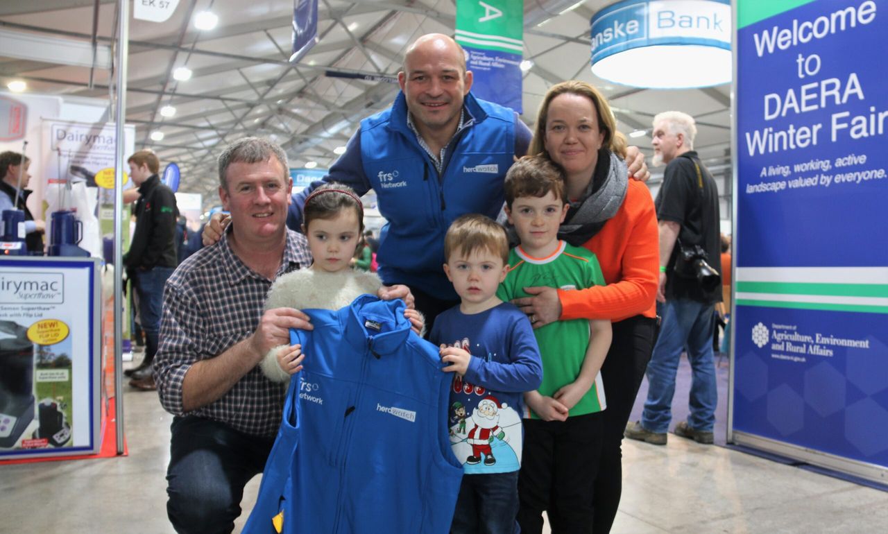 Rory Best meets fans at the Winter Fair…on the way to a South African rugby summit