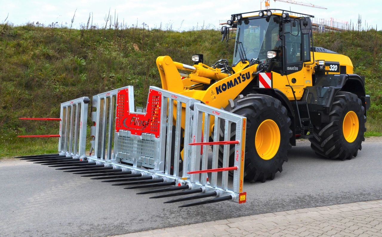Gearing up for another season: Check out this new folding silage fork...
