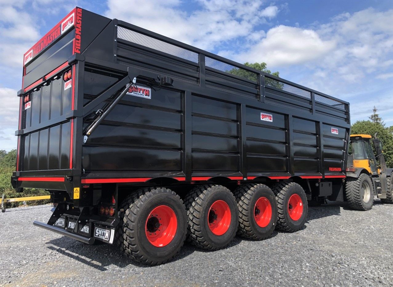 Giant 4-axle silage trailer rolls out of Irish factory