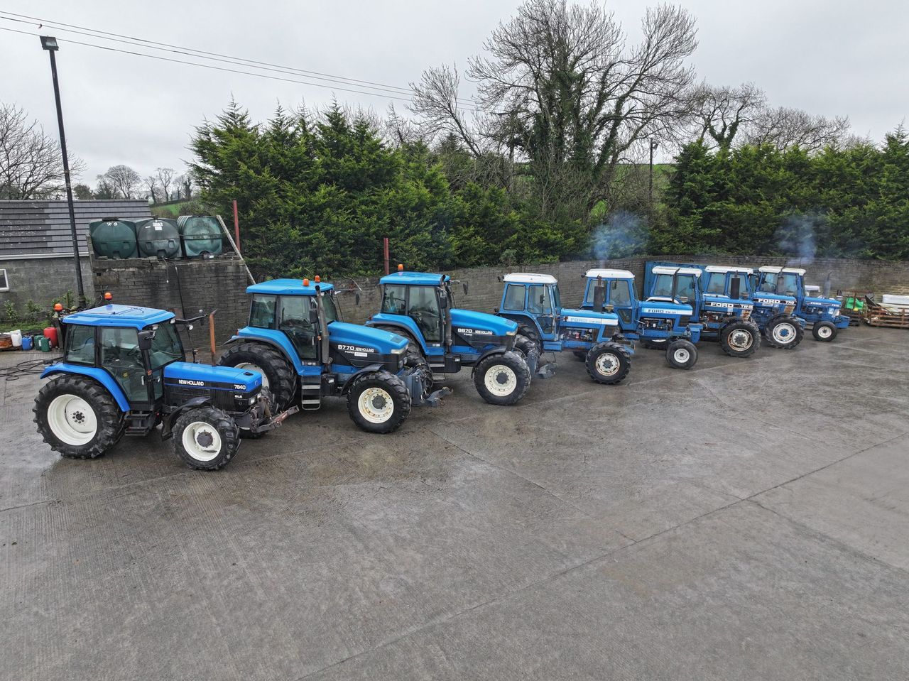 Vintage tractors for sale at Northern Ireland auction
