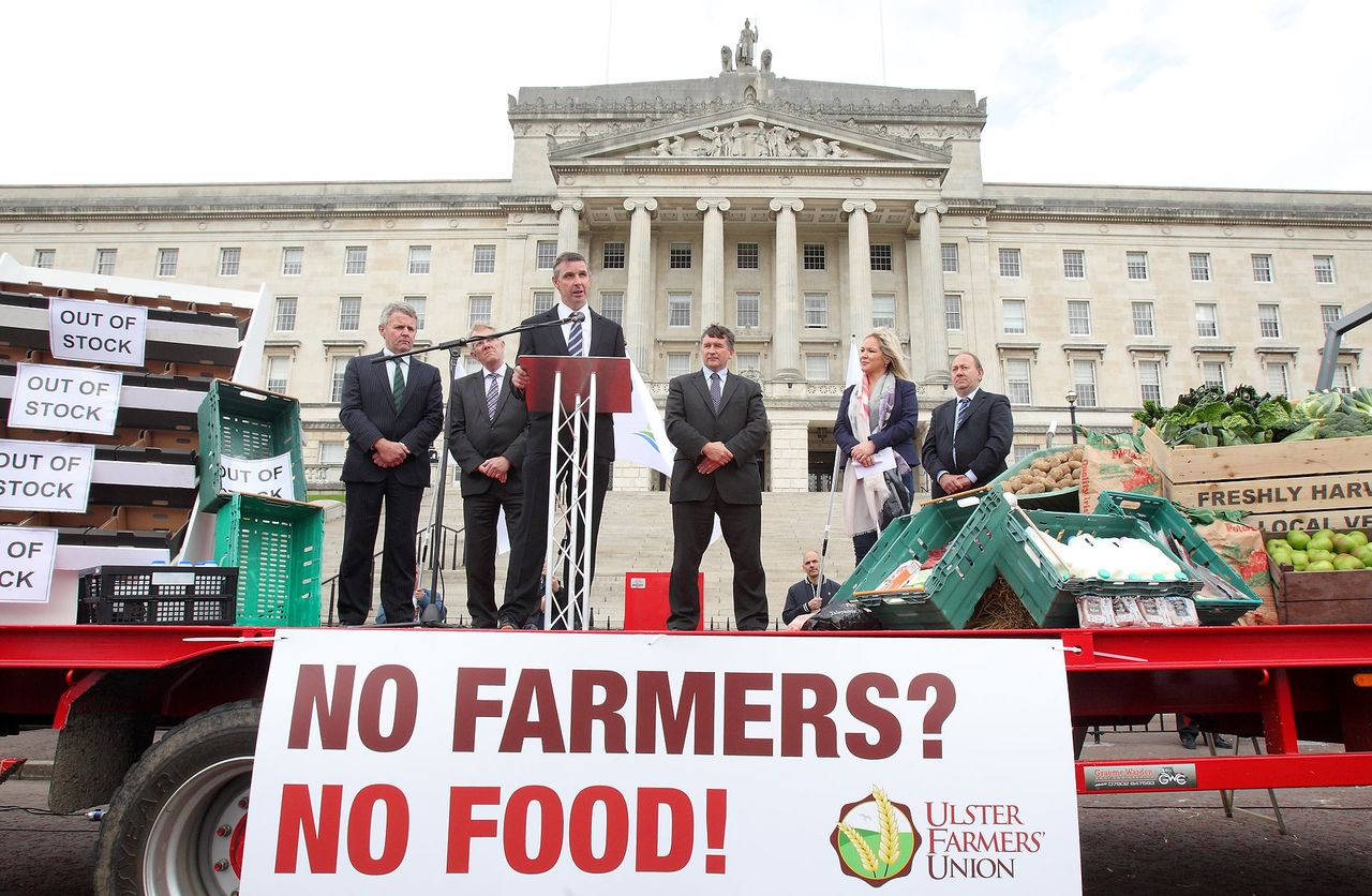 Ulster Farmers’ Union claims 500 turnout for Stormont protest