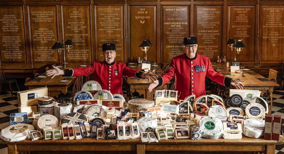 Welsh cheesemakers continue Christmas tradition with Chelsea Pensioners