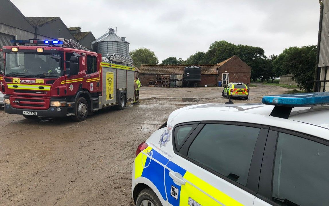 Firefighters rescue injured farm worker trapped in 3m trench