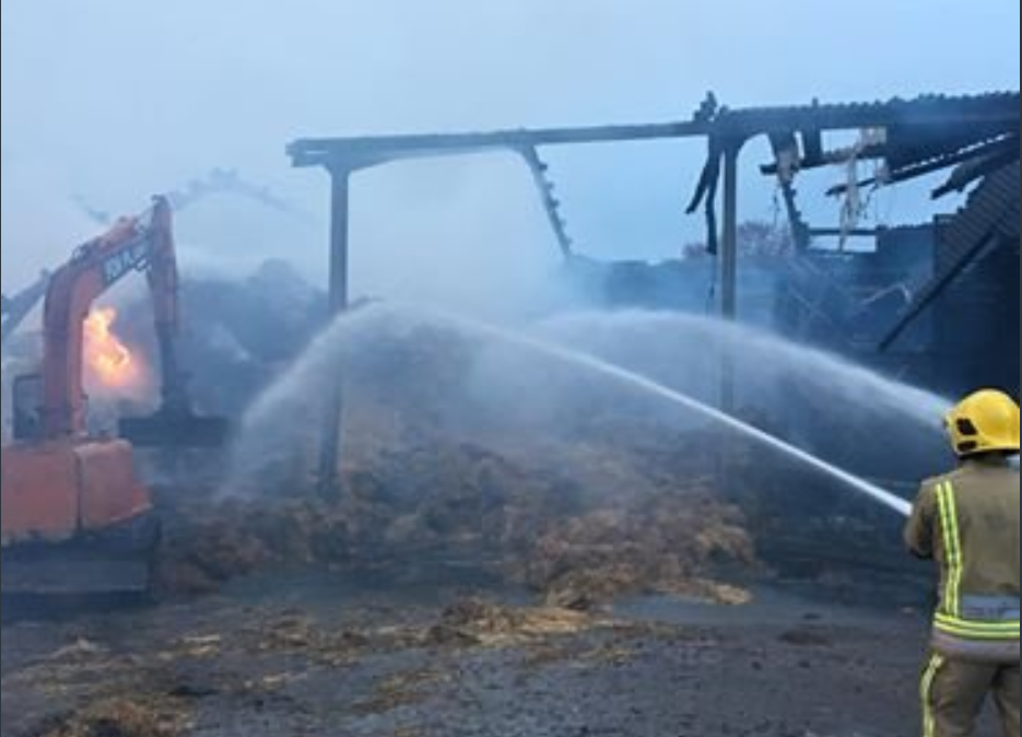 3-day hay shed burn-out in UK ’caused deliberately’