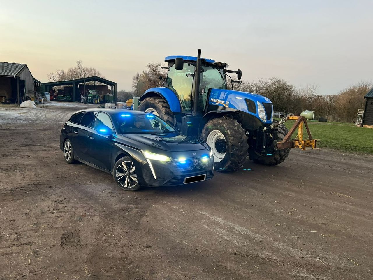 Man arrested on suspicion of New Holland tractor theft