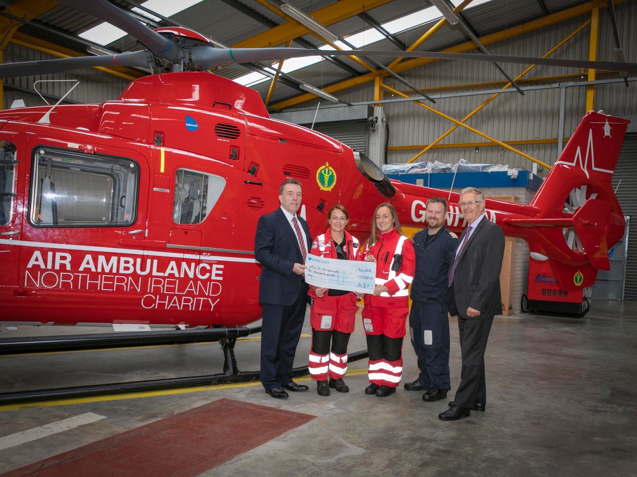 ABP raises £10,000 for union's air ambulance centenary charity appeal