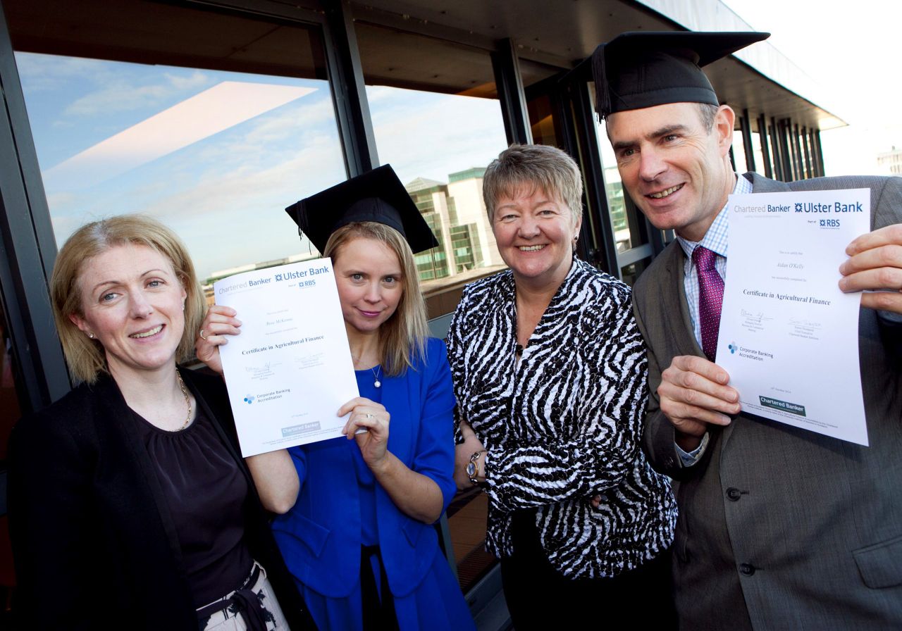 Ulster Bank staff awarded ag' finance certificates 