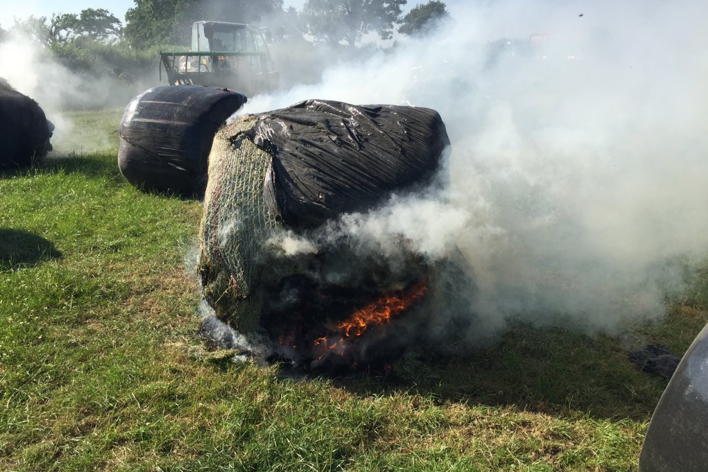 Up to 40 bales damaged in Somerset farm vandal attack