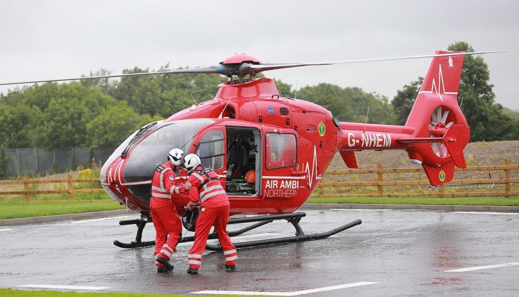 Father and son hospitalised following slurry accident