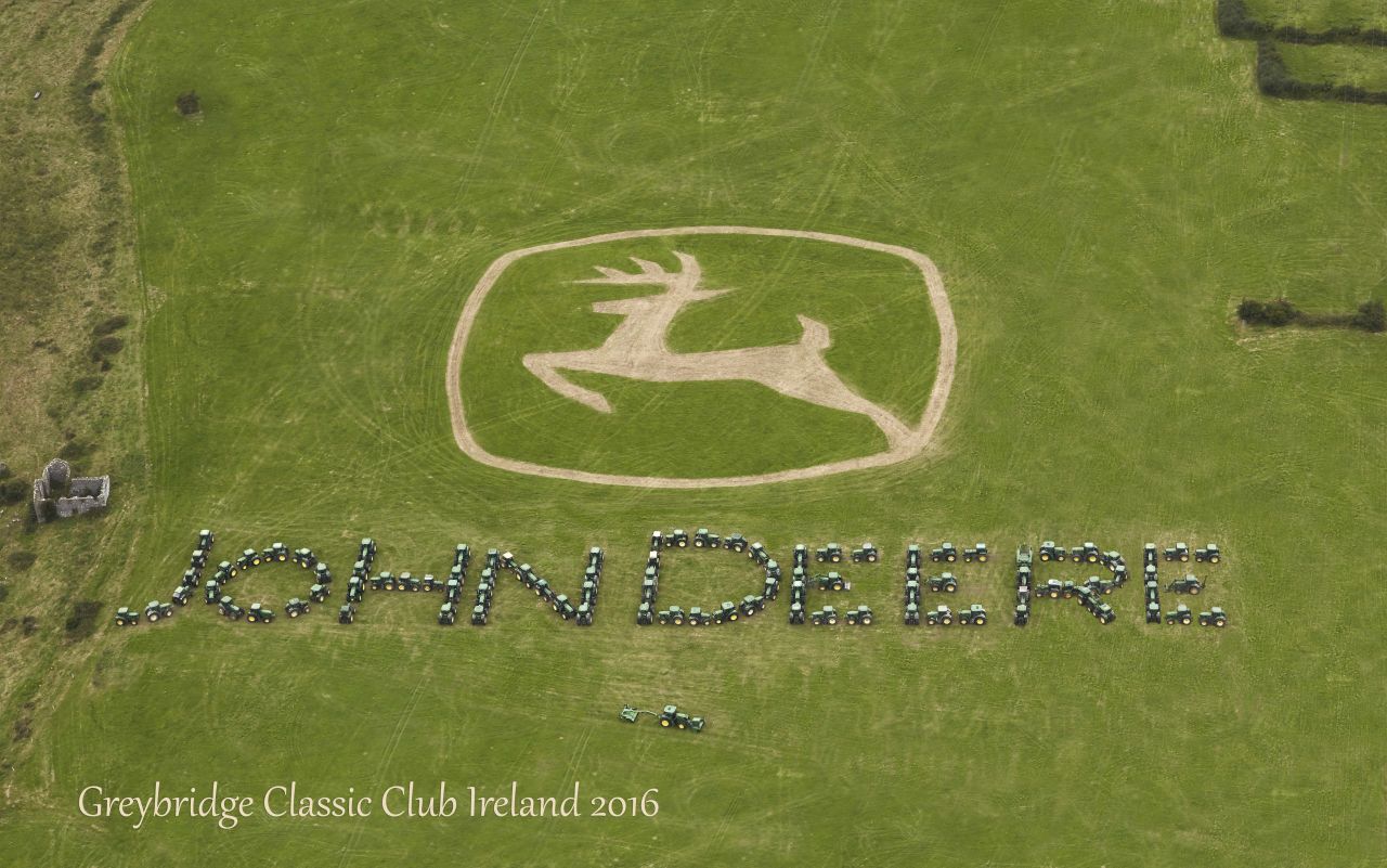 94 John Deere tractors line out together for charity