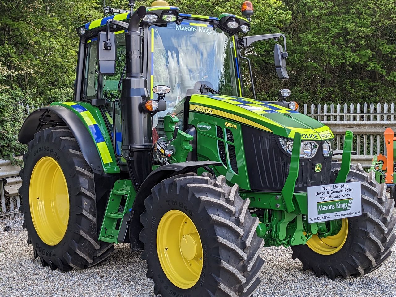 John Deere tractor to join Devon & Cornwall Police's rural team