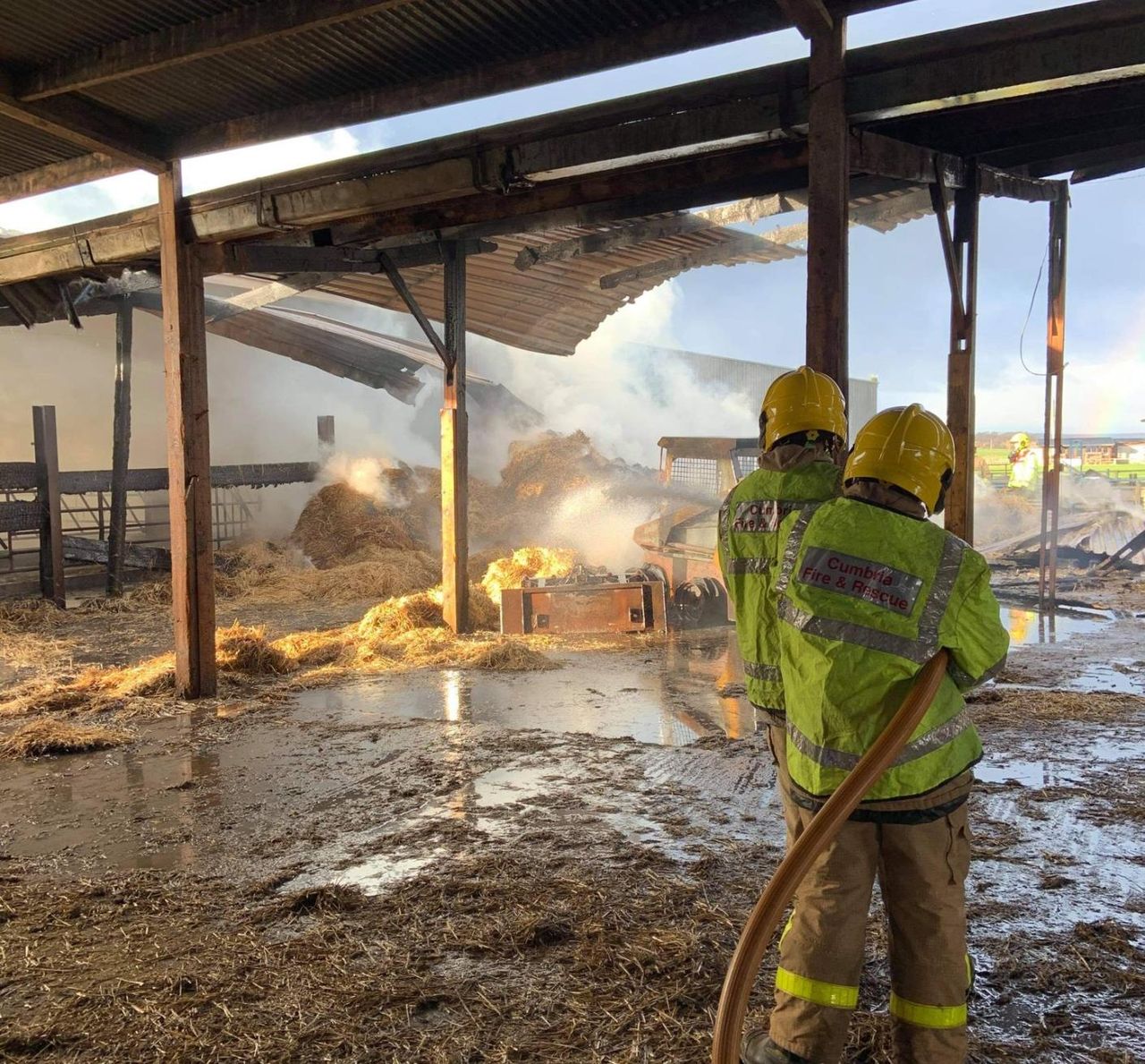 Farmers urged to assess on-farm fire risk following barn fires in Cumbria