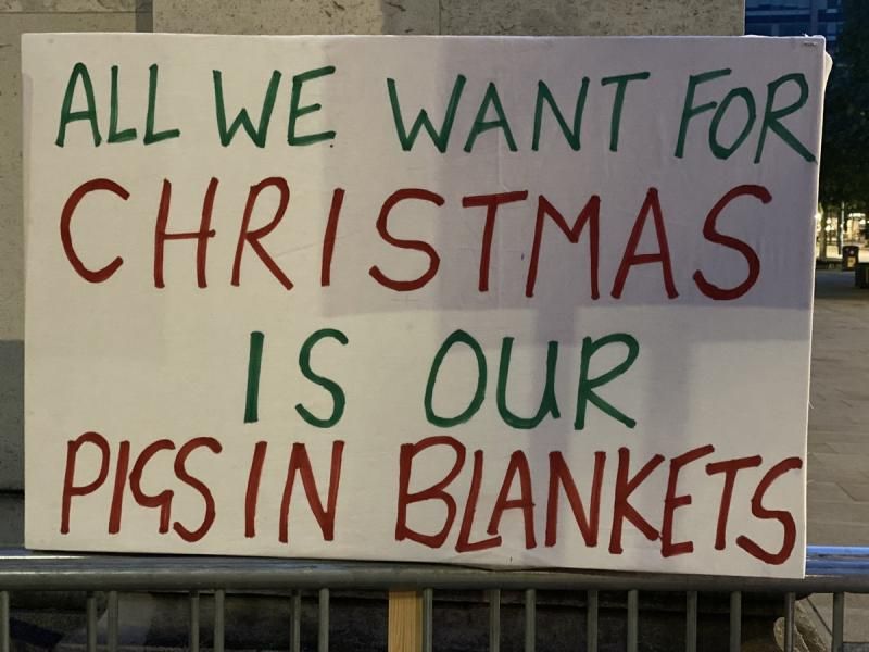 Pig industry protest Conservatives in Manchester