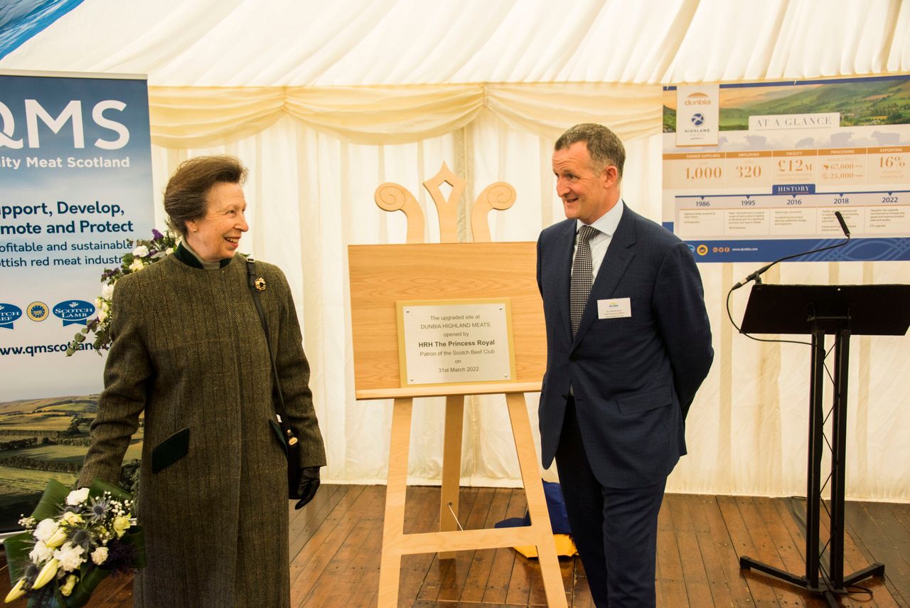 Princess Royal opens Dunbia Highland Meats