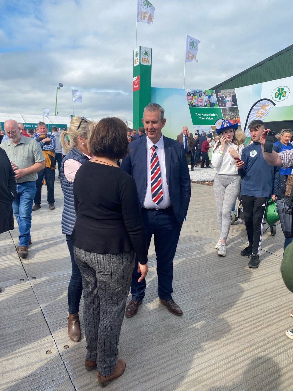 Edwin Poots attends National Ploughing Championships
