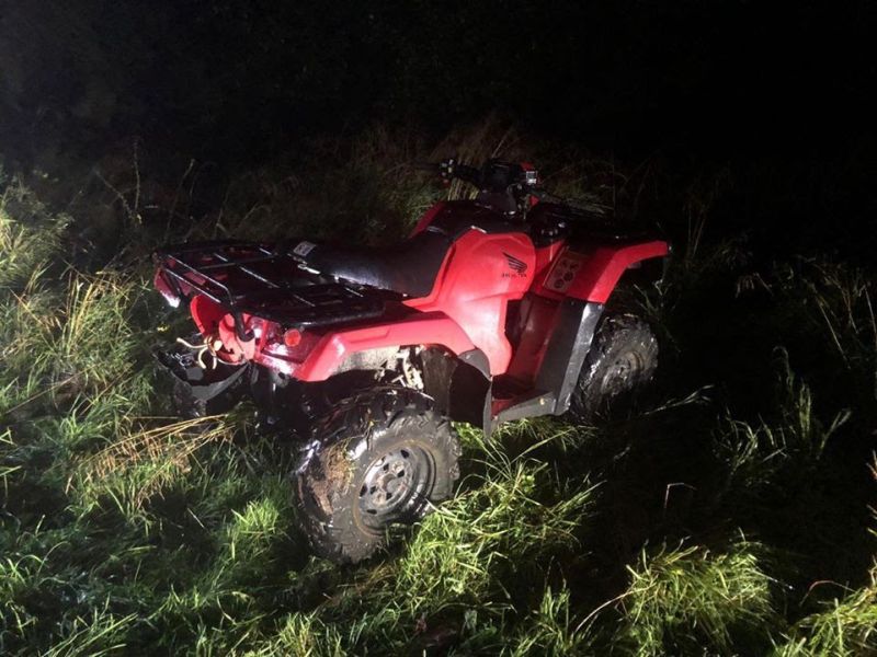 Quad bike thieves foiled after stolen vehicle found in fog