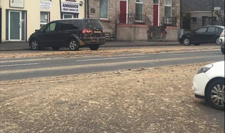 Overnight incident leaves town covered in ‘slurry’