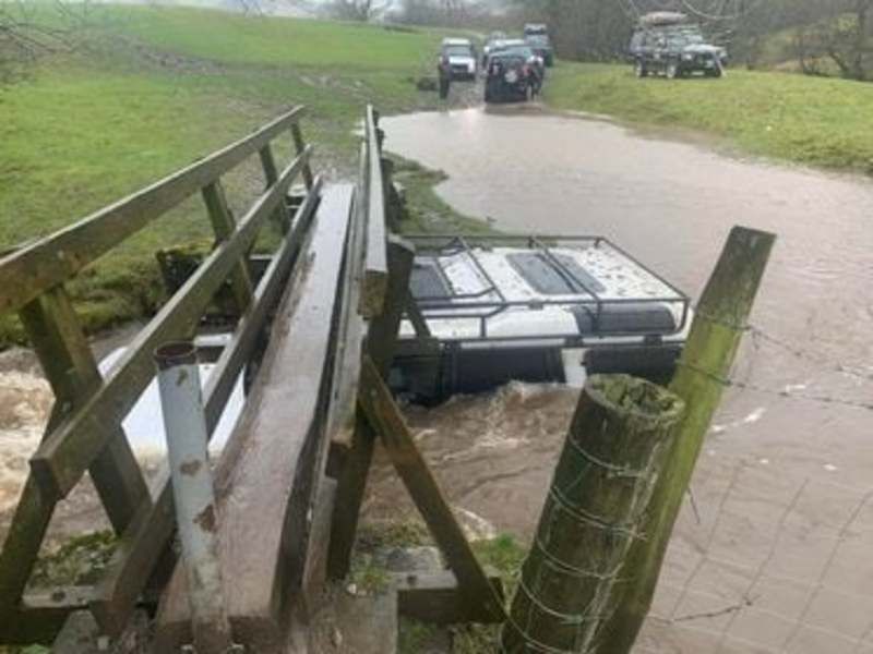 Off-roaders 'tear up' flooded fields in Derbyshire
