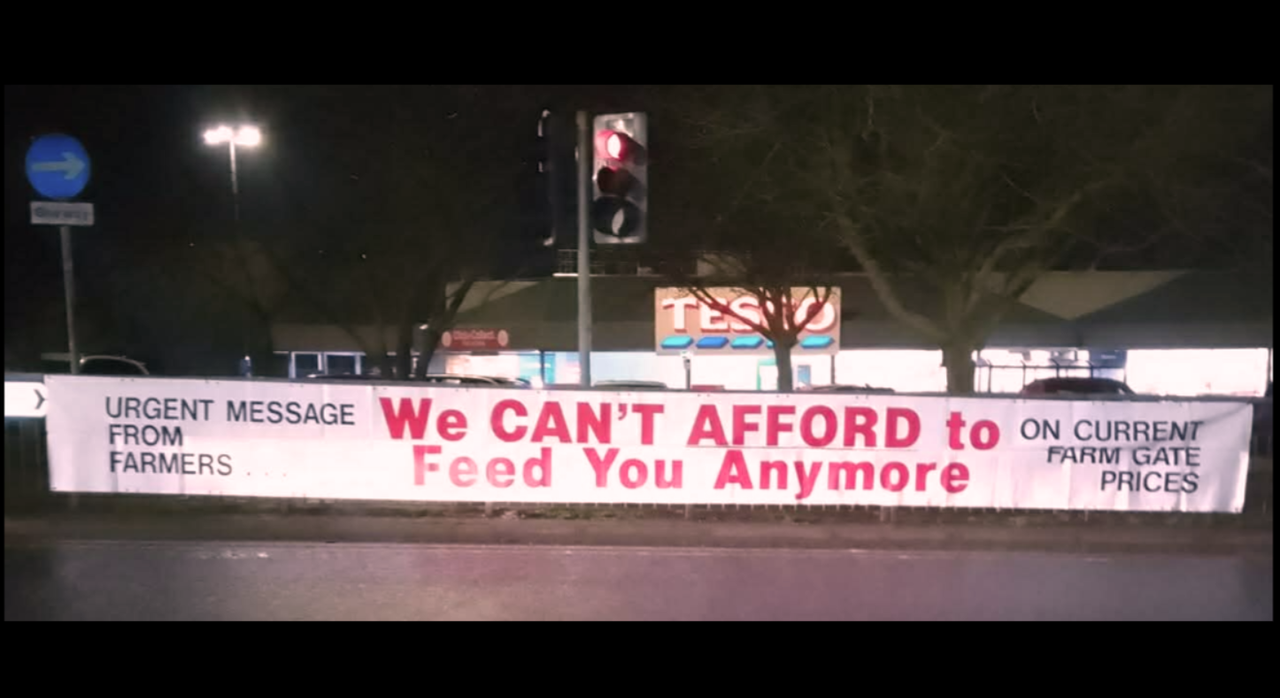 NI farmers stage inheritance tax protest outside supermarket