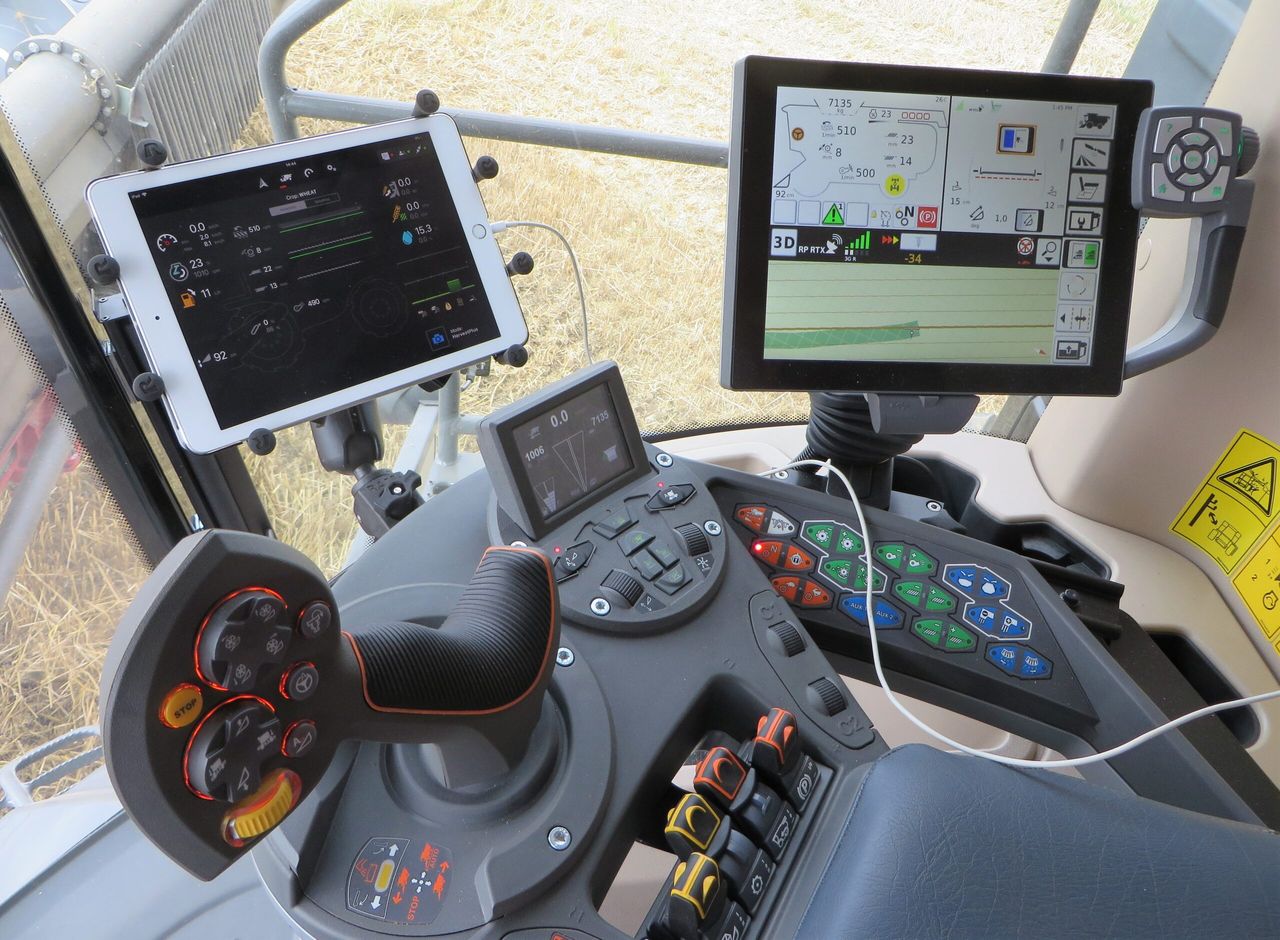 At the controls of an ‘IDEAL’ flagship combine