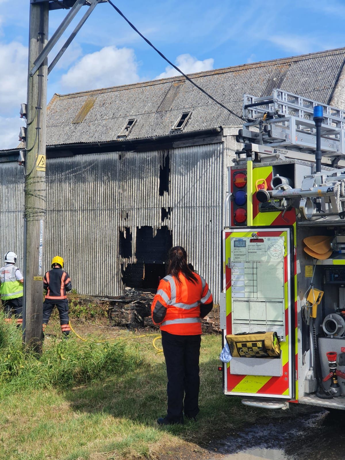 Appeal for info on arson at farm buildings