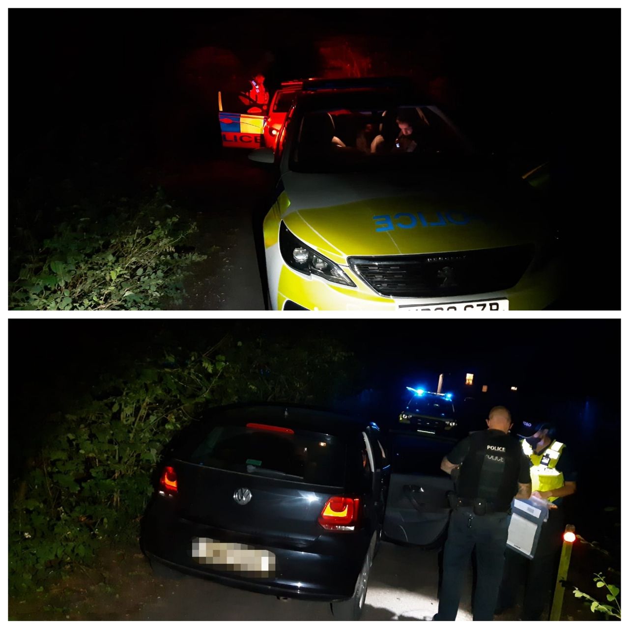 2 males arrested for drug offences after being spotted chasing livestock around a field