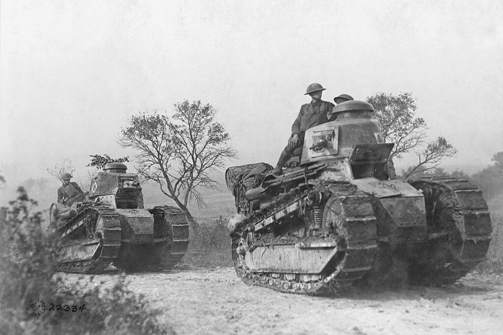 The Renault FT tank was designed for the French army but was used by many other countries, including the US