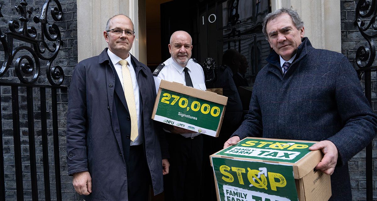 NFU petition to No. 10 includes over 270,000 signatures