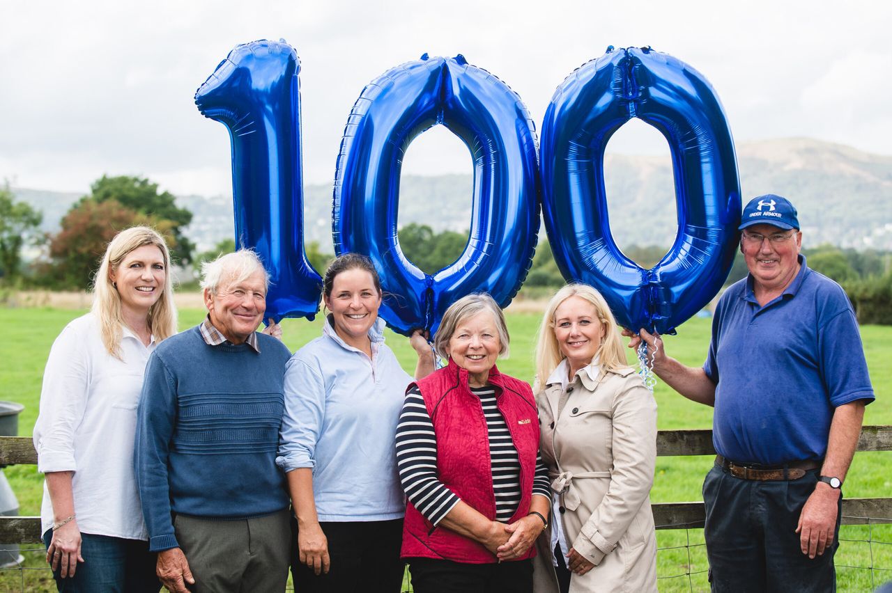 Family farm celebrates 100 years of milking 'happy' cows