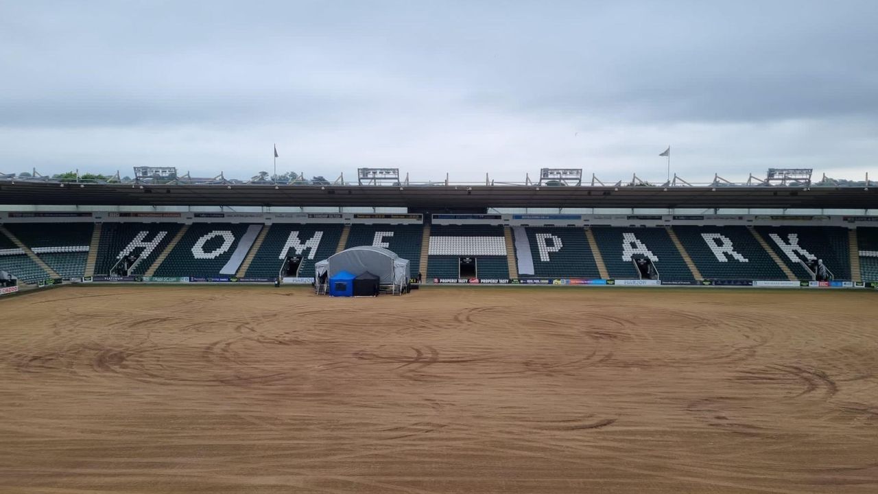3 teens arrested after tractor used to cause pitch damage at Home Park stadium