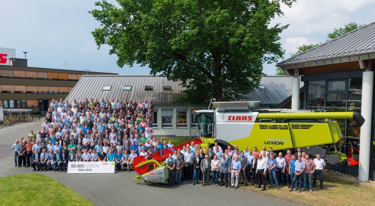 Claas marks major landmark as the 50,000th Lexion combine rolls off the line