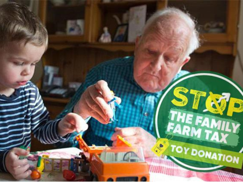 Farmers to use 'pre-loved' toys to protest inheritance tax