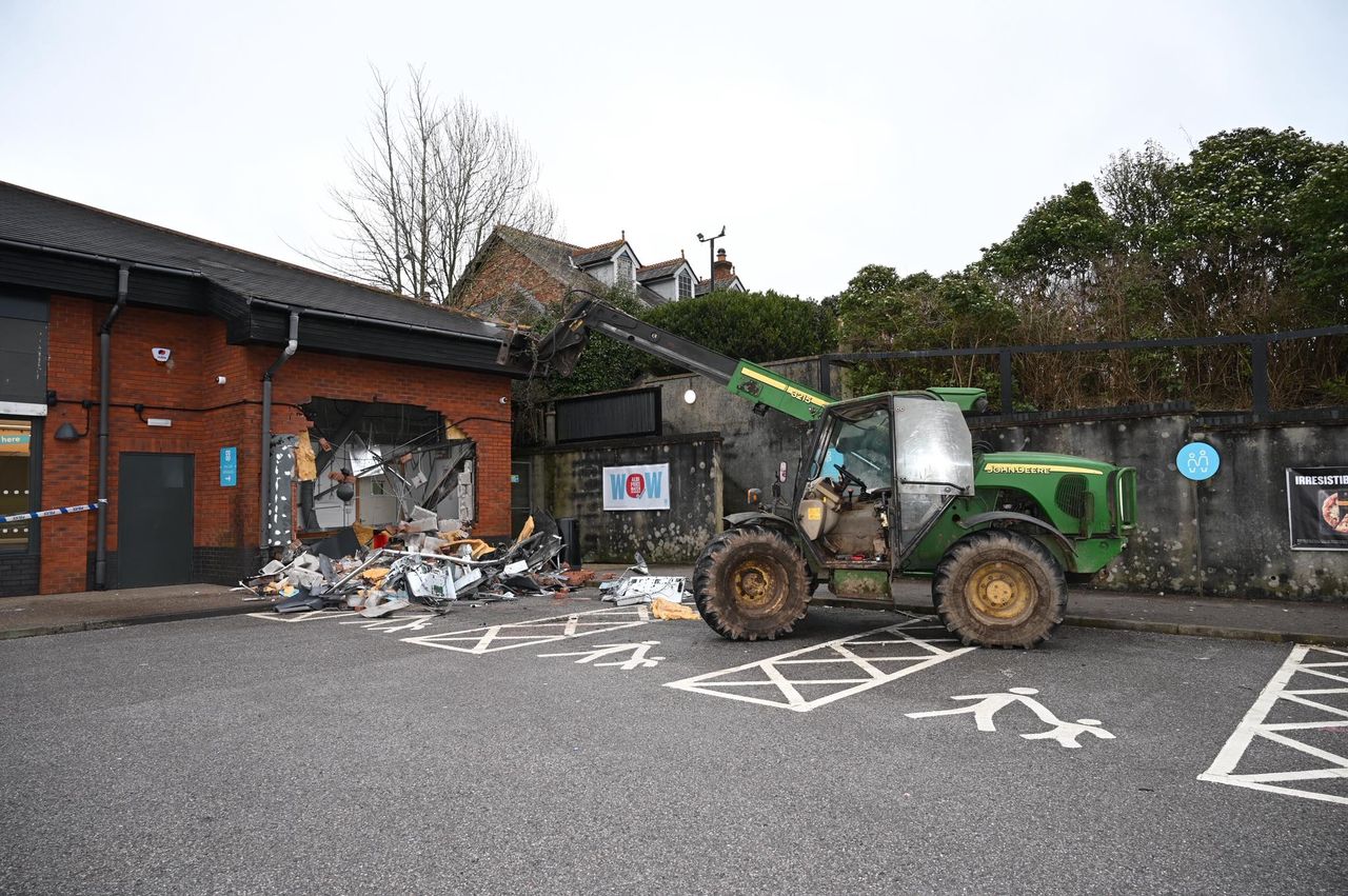 Watch: Stolen farm telehander rams shop wall in cashpoint raid