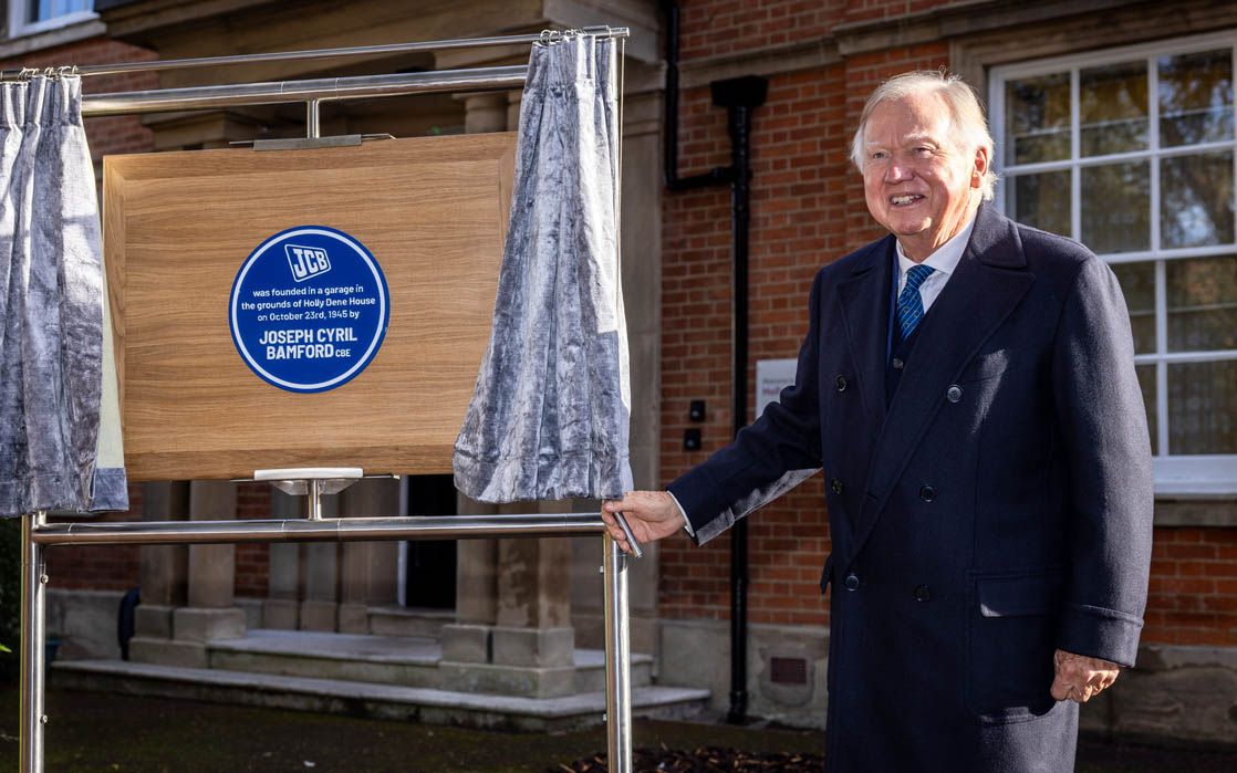 JCB and Lord Bamford celebrate joint 80th birthday