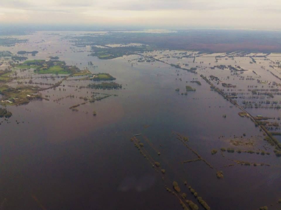 Significant amount of farmland flooded, as rivers are closely monitored