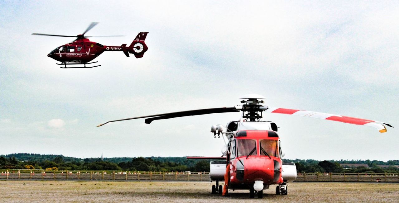 Man airlifted to hospital after falling into slurry tank