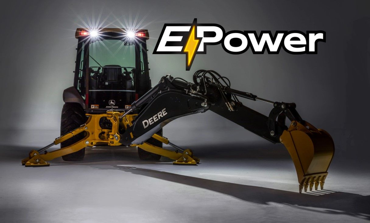 John Deere joint tests first electric backhoe concept
