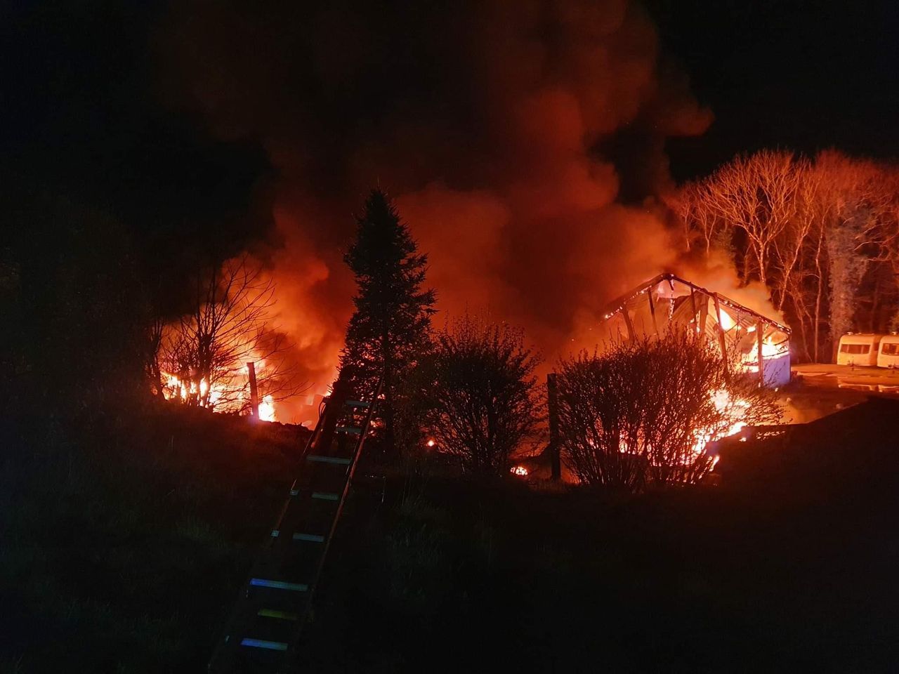 North Devon barn '100% damaged' in fire