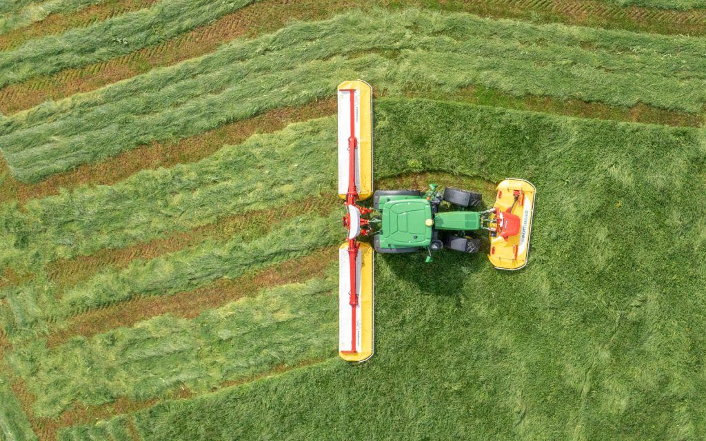All the ground is covered automatically with the new system