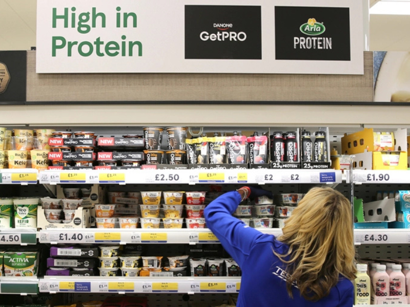 TikTok drives demand for protein-rich dairy in Tesco