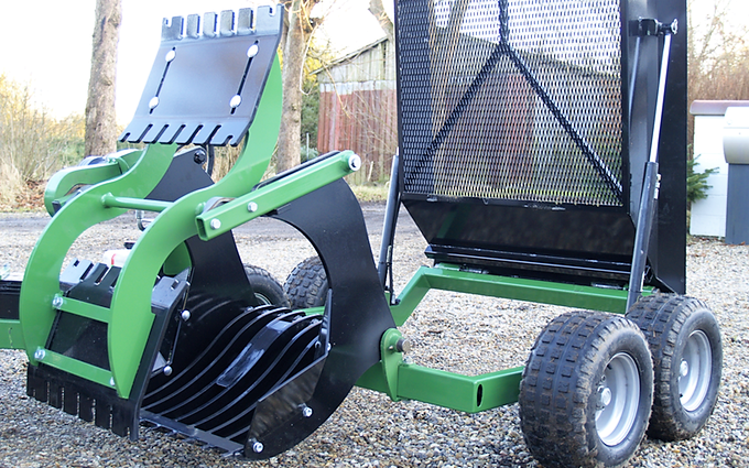 A handy, pint-sized stone picker...for your ATV