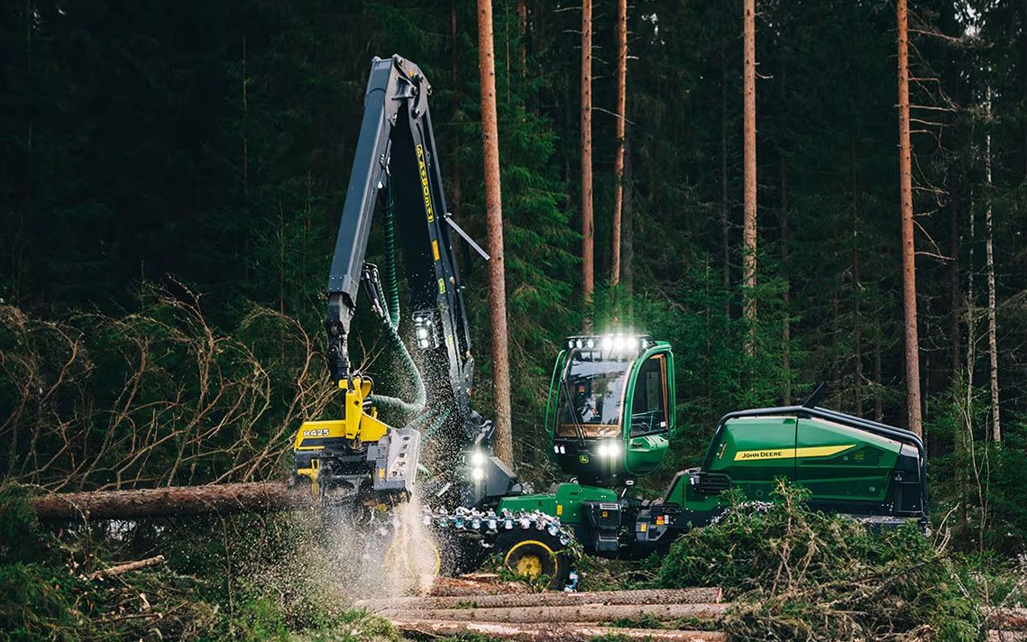 More power and reach for John Deere Forestry Machines