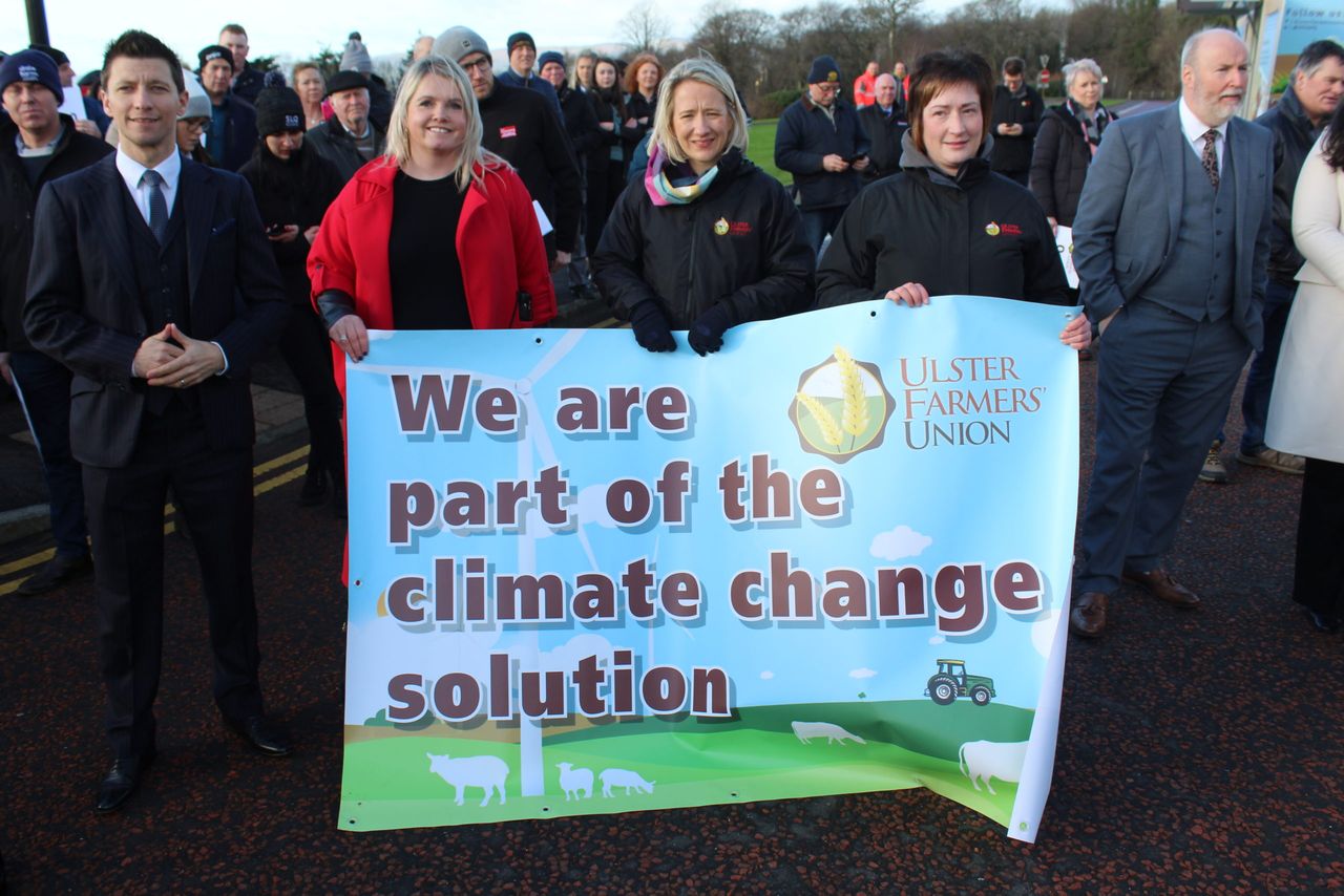 More than 700 farmers attend Stormont rally over climate legislation