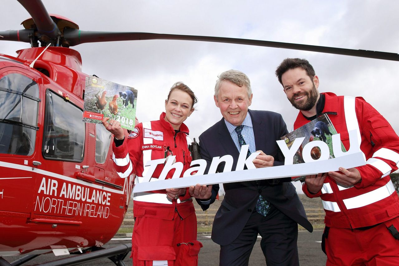 Centenary dinner and calendar raise £31,000 for air ambulance