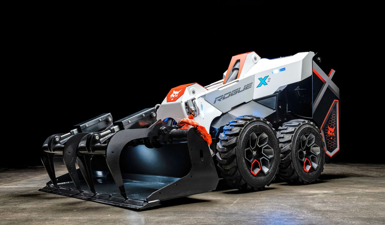 Bobcat goes robotic with RogueX2 concept loader