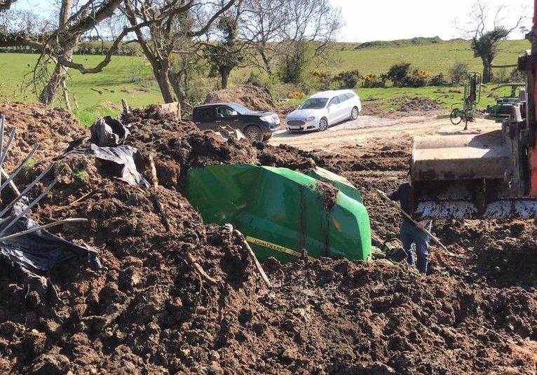 Stolen machinery found buried in Co. Down