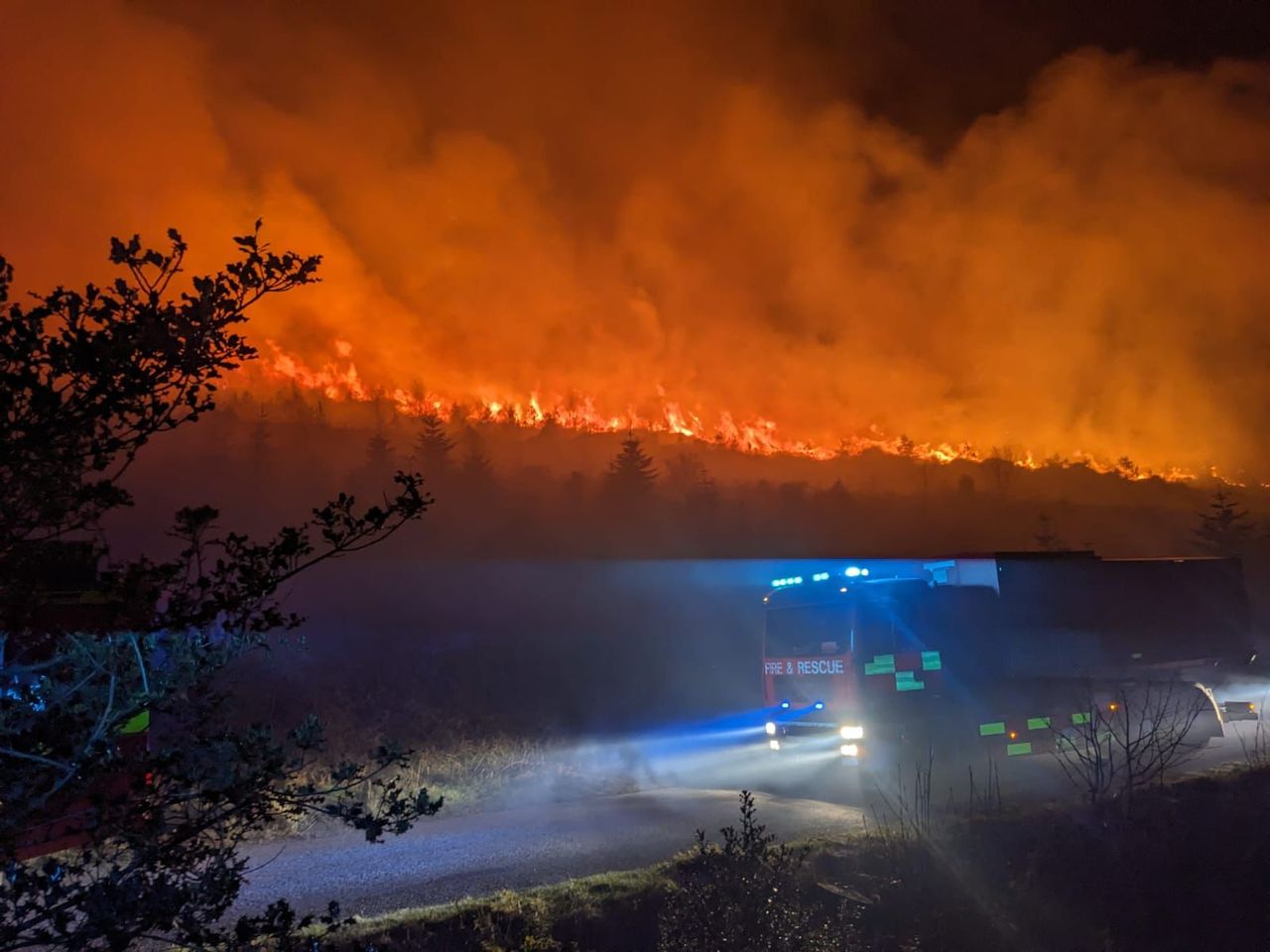NI firefighters tackle 146 gorse fires in 3-day period
