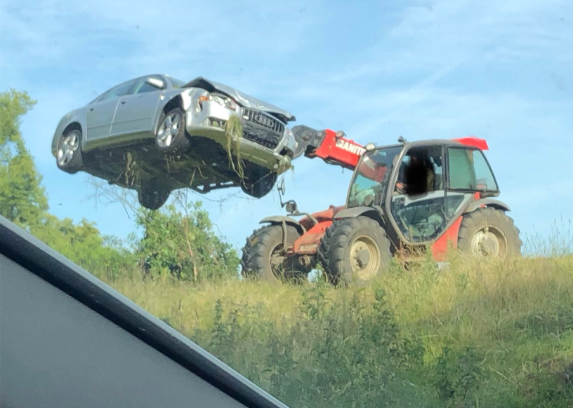 Farmer ousts abandoned Audi the agri way