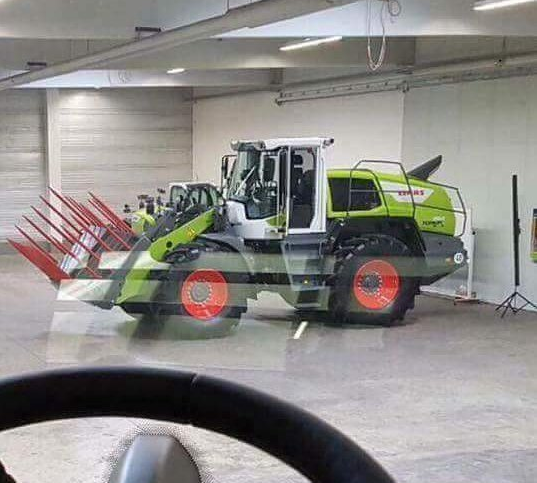 A Claas loading shovel for your silage pit - courtesy of Liebherr?